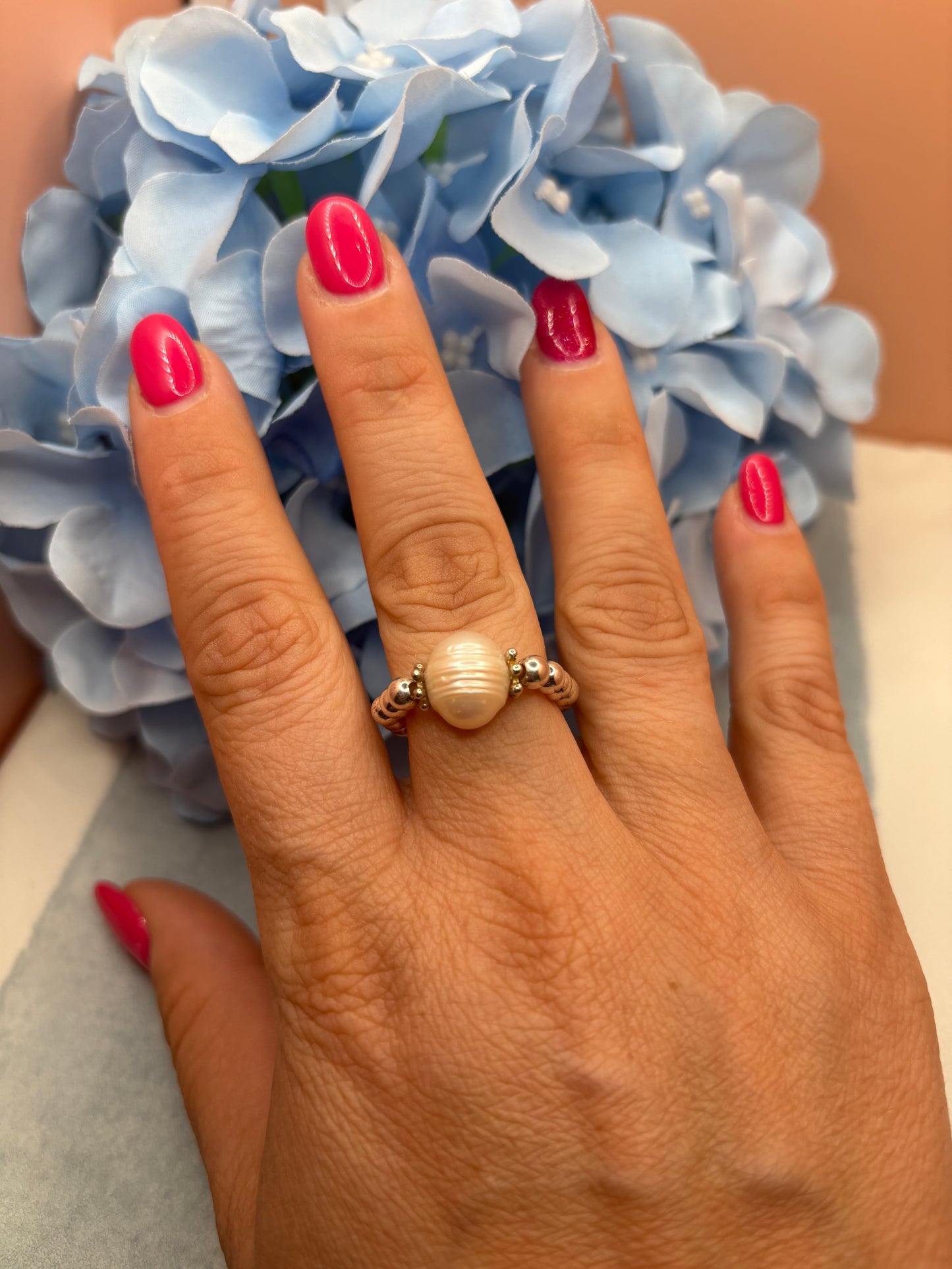 Pearl Beaded Ring