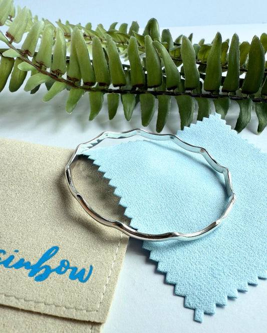 Wavy Sterling Silver Bangles