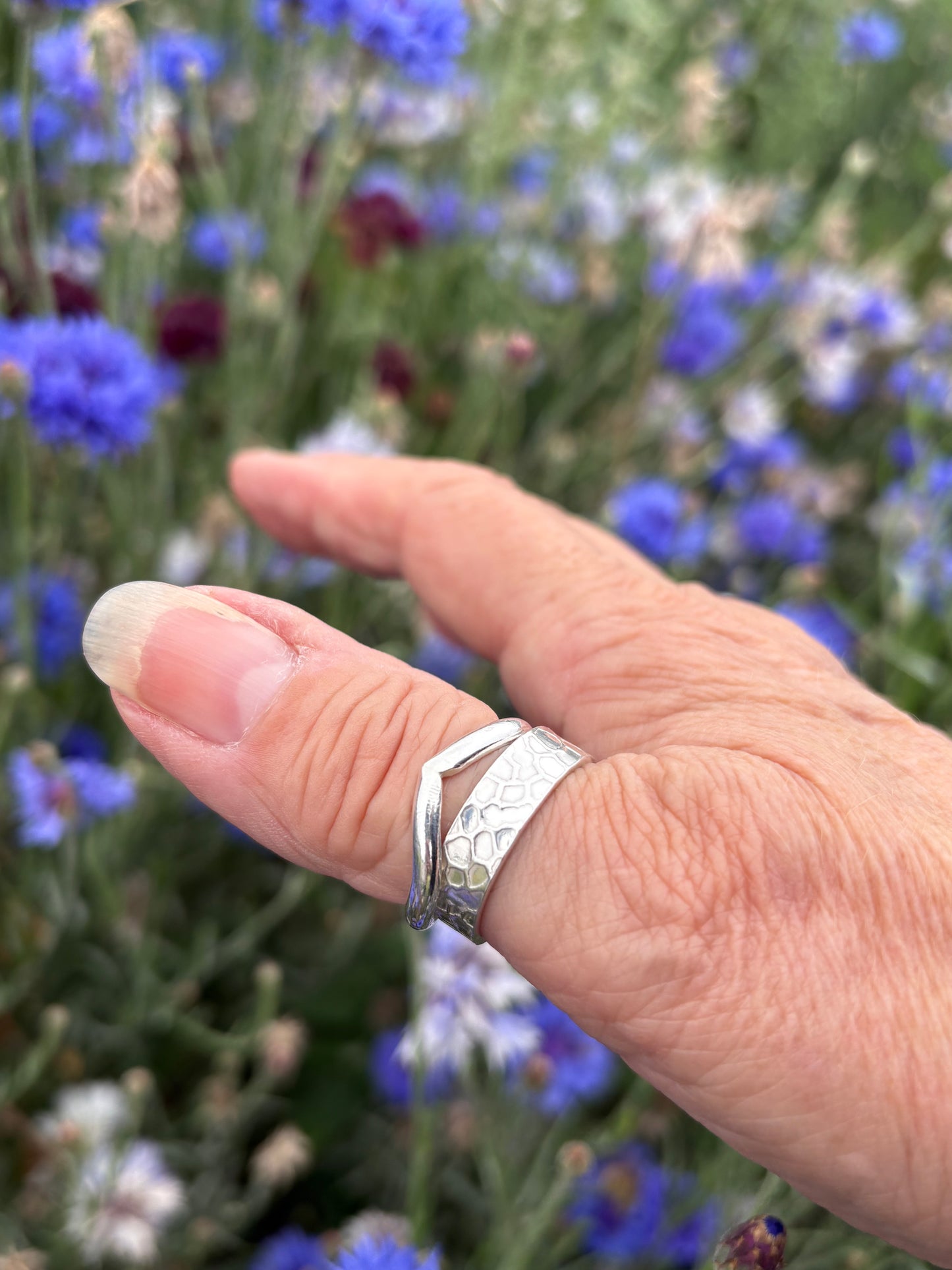 Textured Band Rings Collection