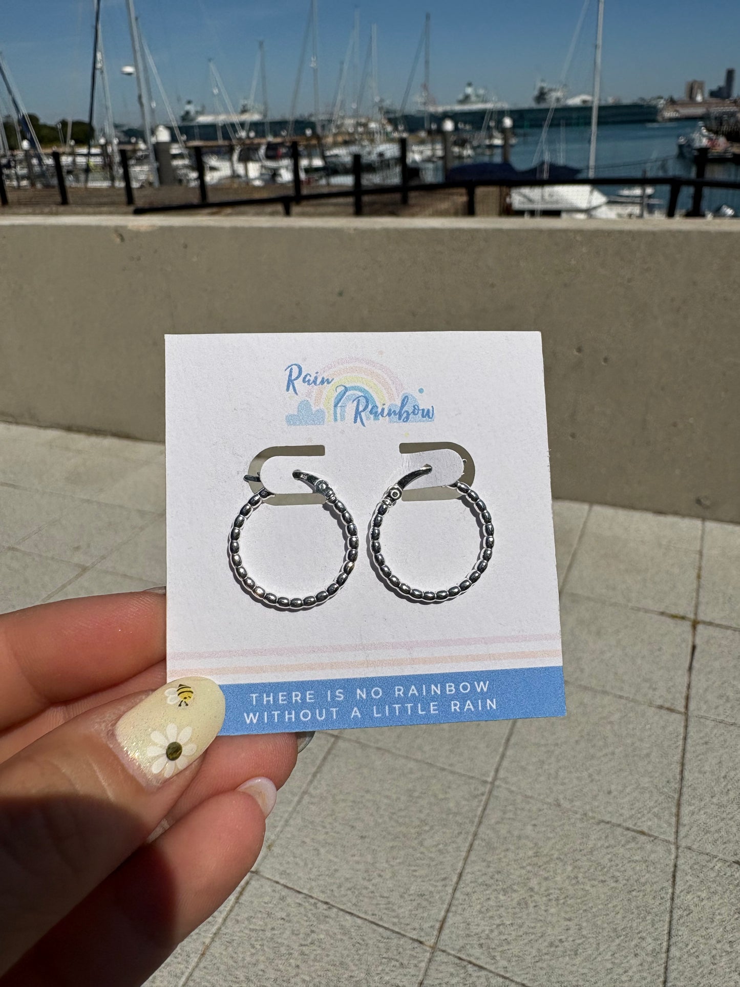 Beaded Hoops
