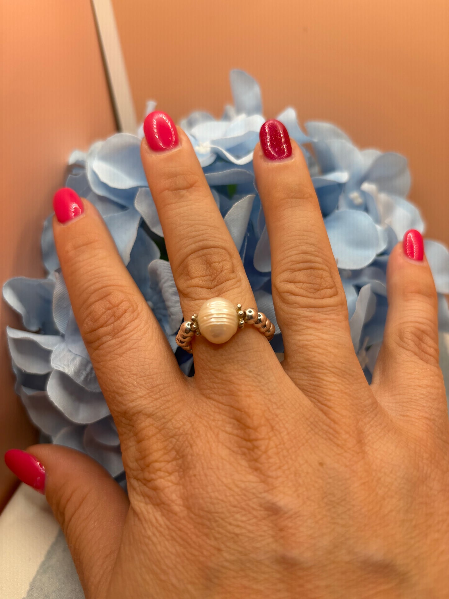Pearl Beaded Ring