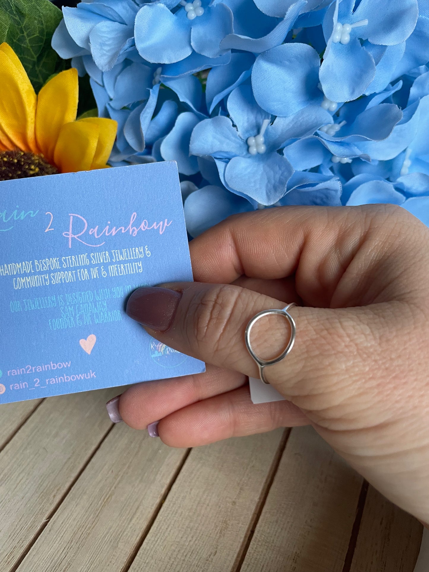 Sterling Silver Open Circle Stacking Ring