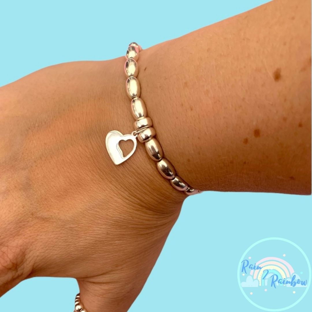Chunky Open Heart Bracelet