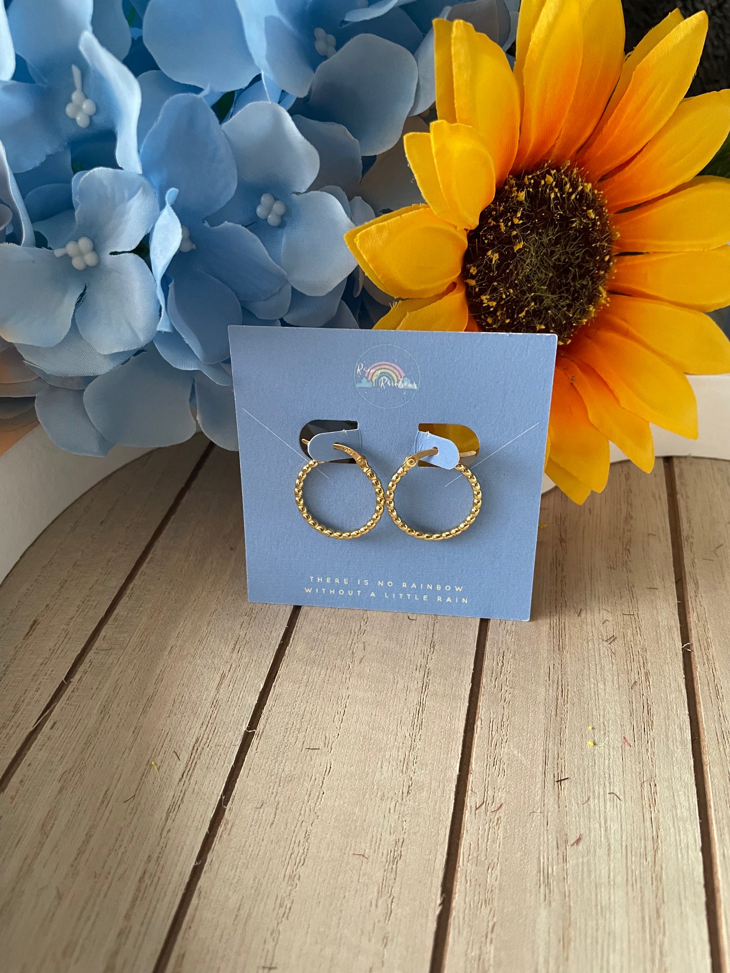 15mm Beaded Hinged Hoops