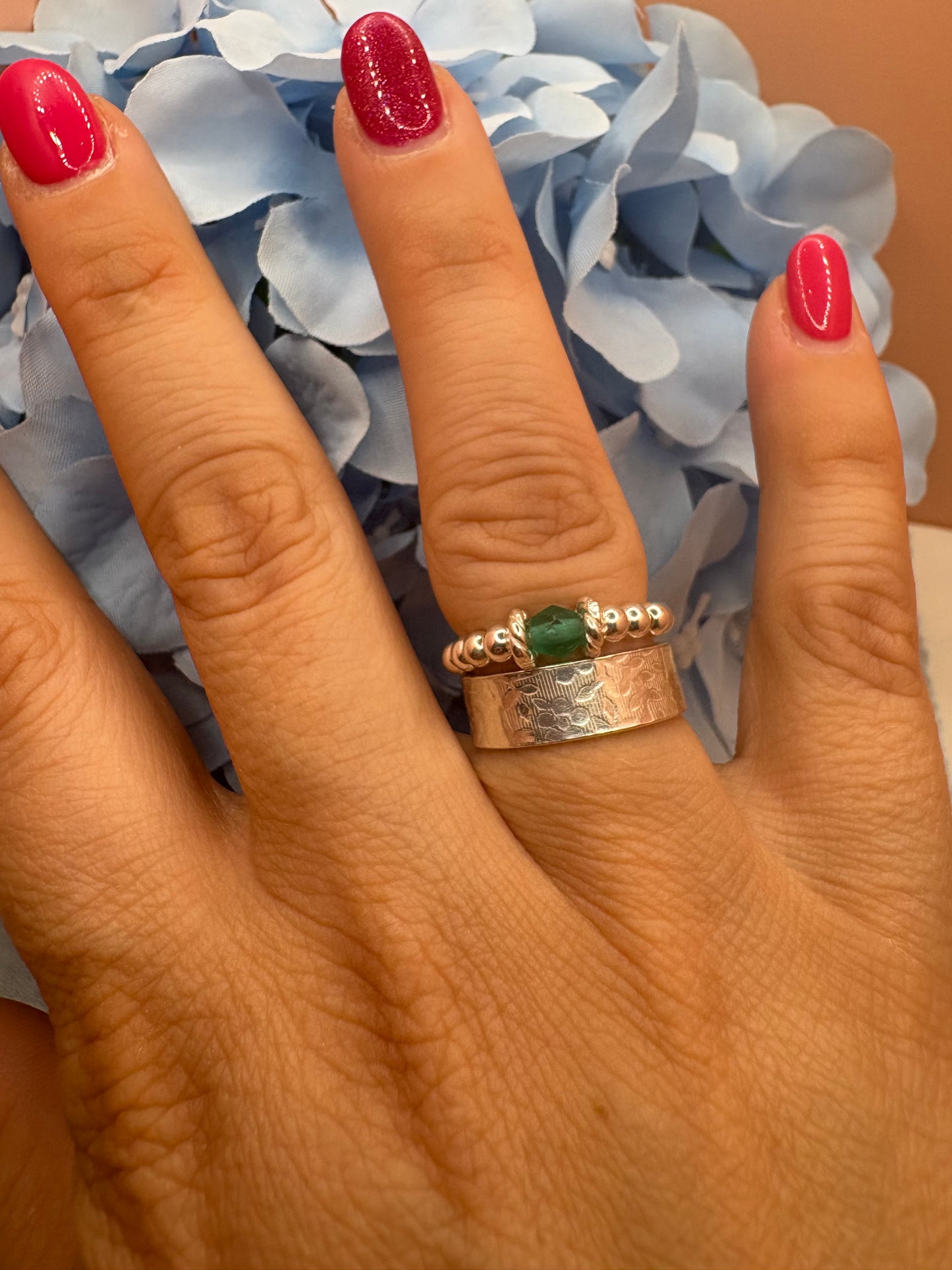 Textured Band Rings Collection