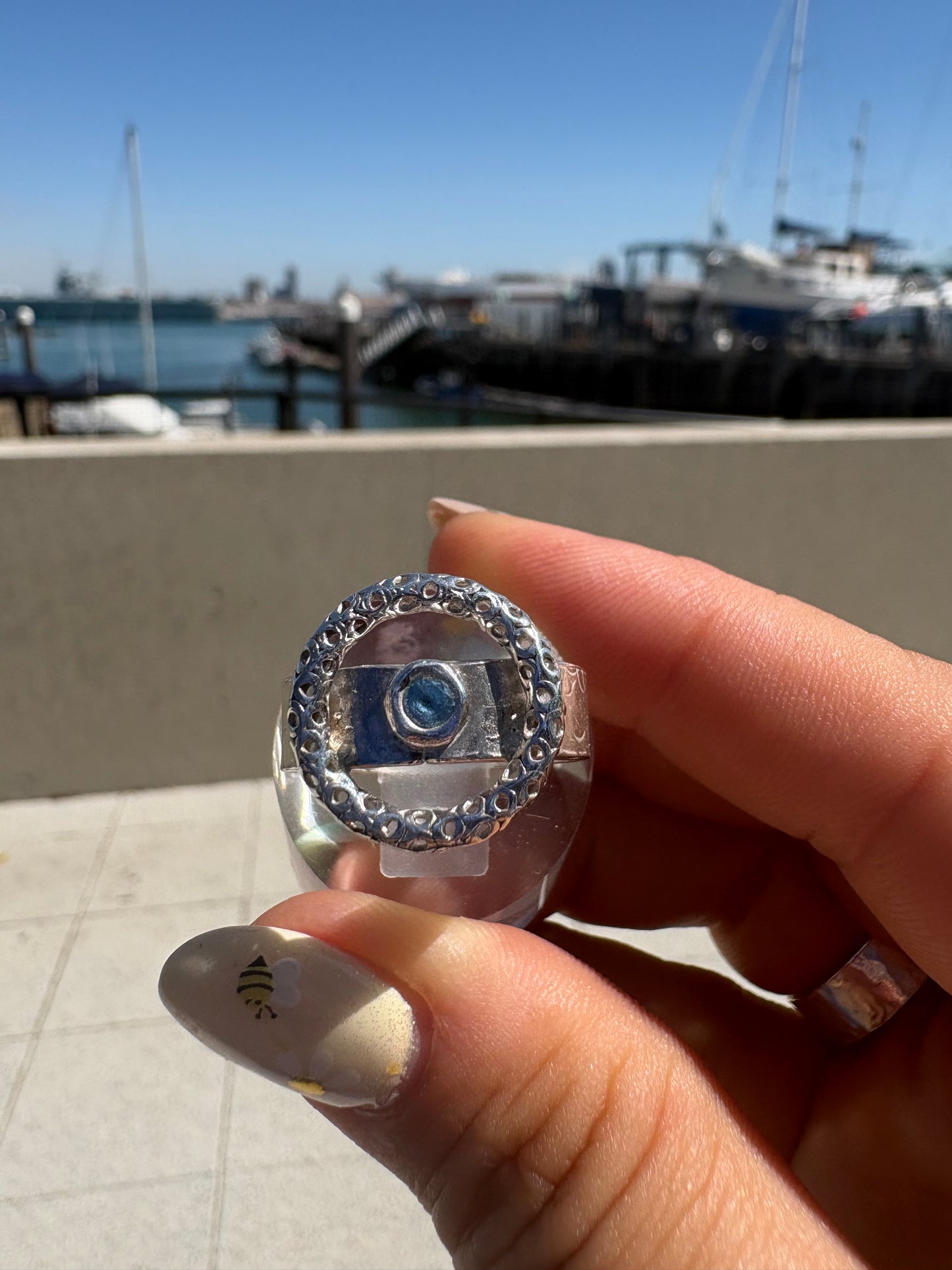 Circular Stone Ring