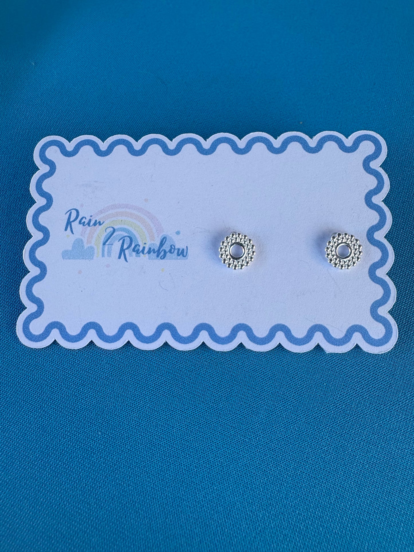 Beaded Circle Studs
