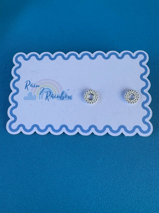 Beaded Circle Studs