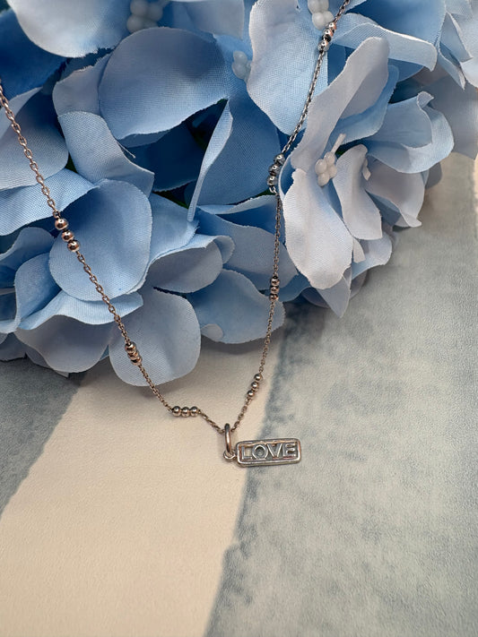“Love” Word Necklace