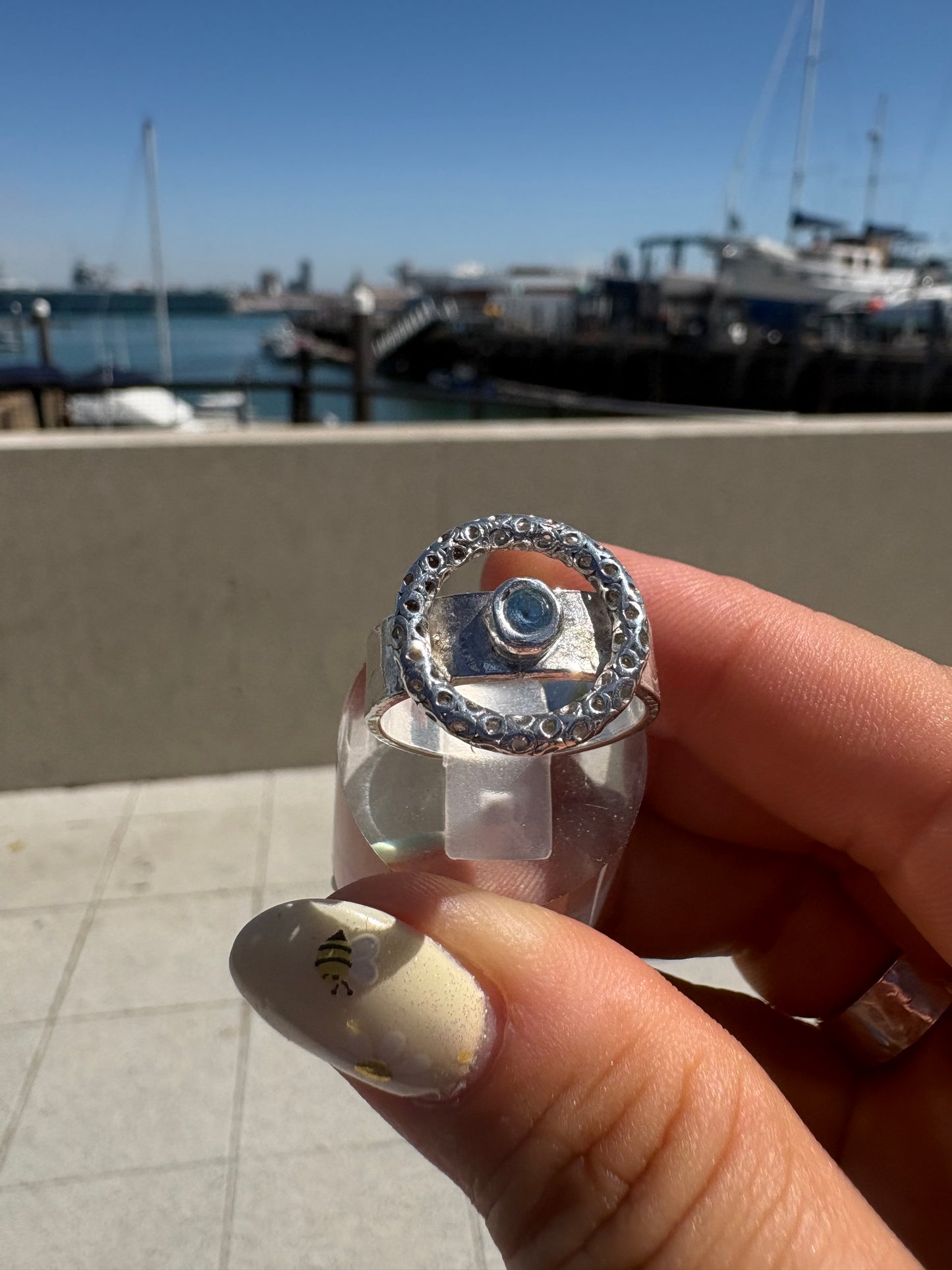 Circular Stone Ring