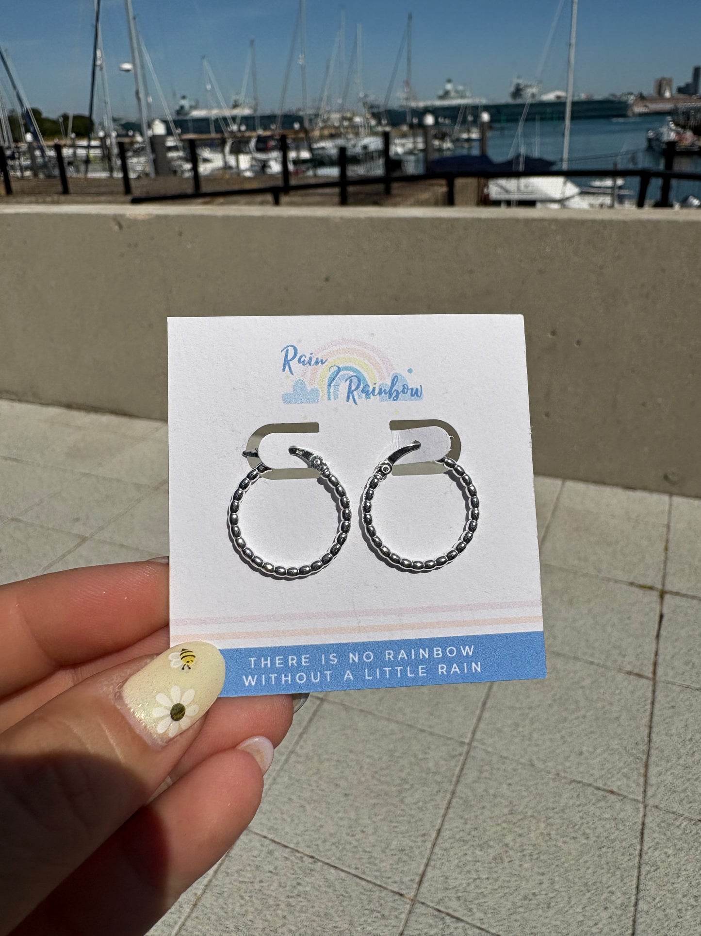 Beaded Hoops