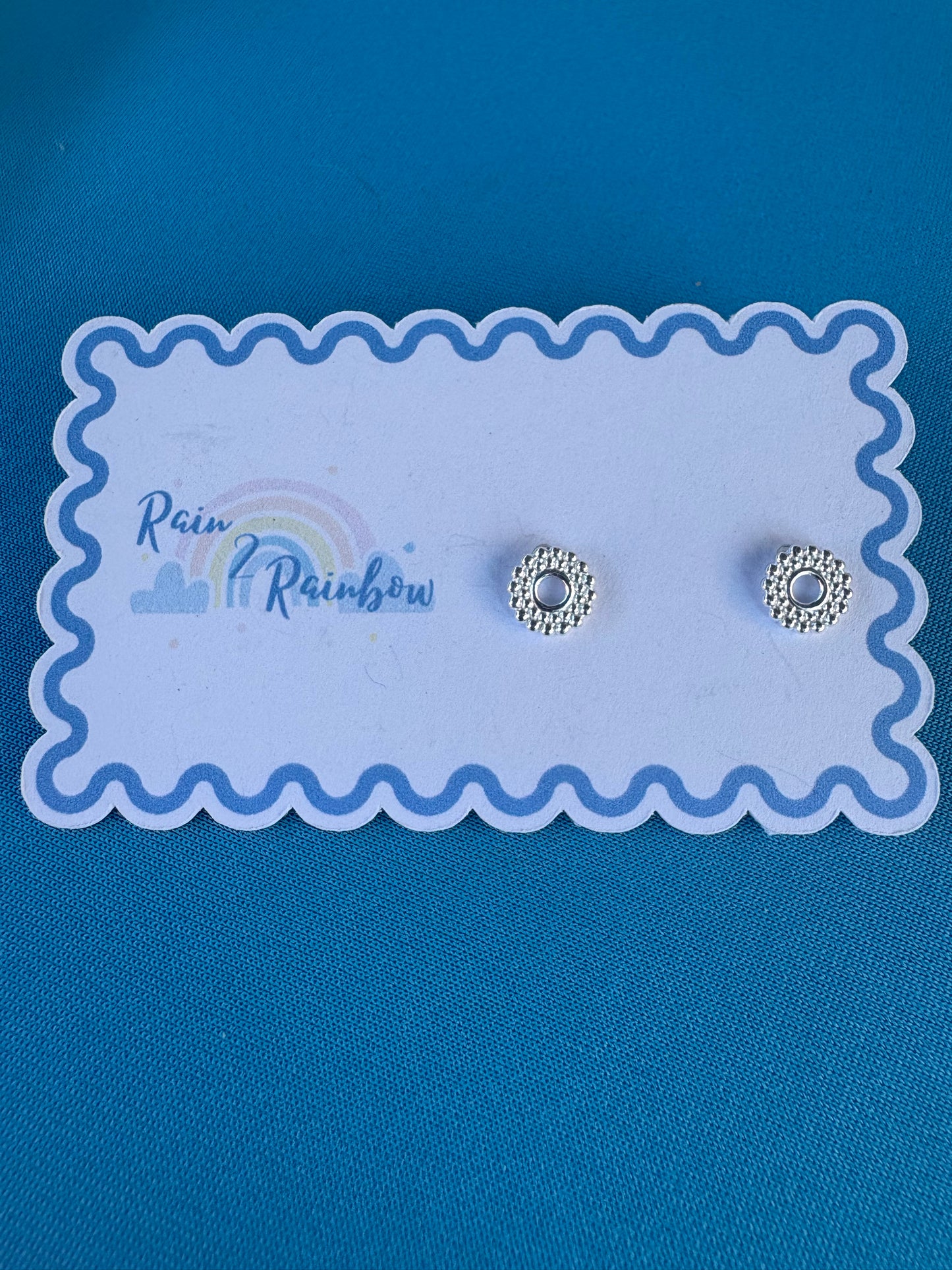 Beaded Circle Studs