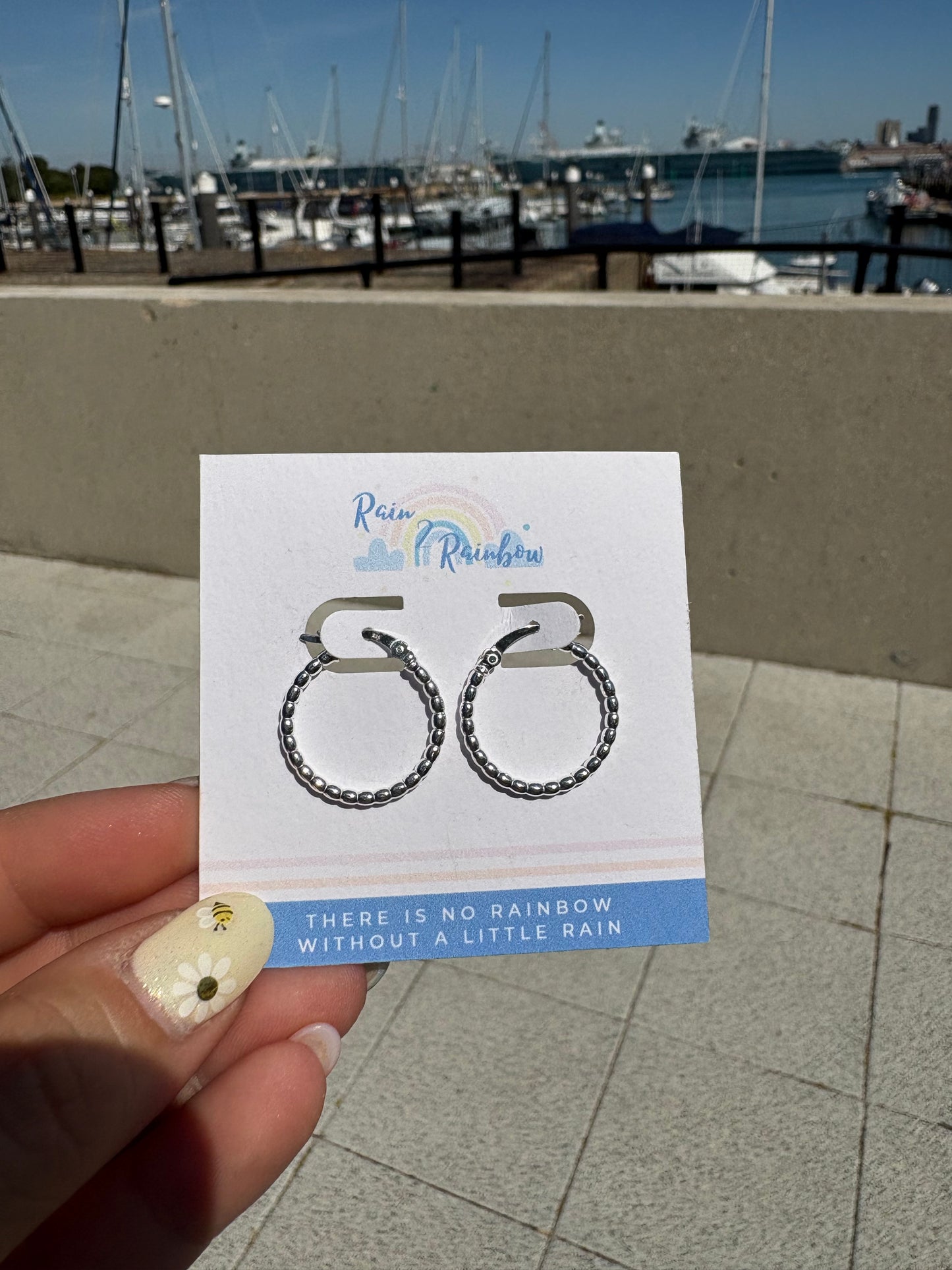 Beaded Hoops