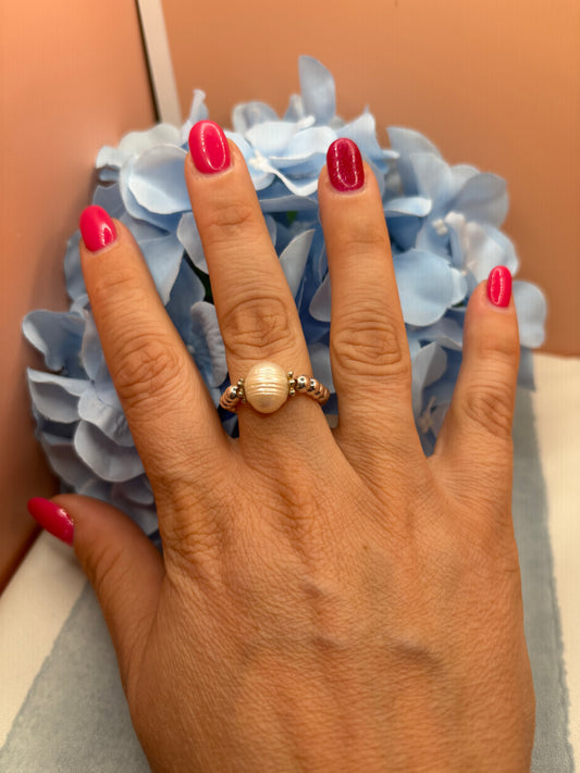 Pearl Beaded Ring