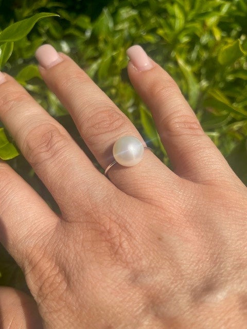 Elegant Pearl Stacking Ring