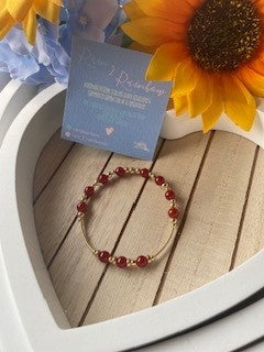 Carnelian Gold Bracelet