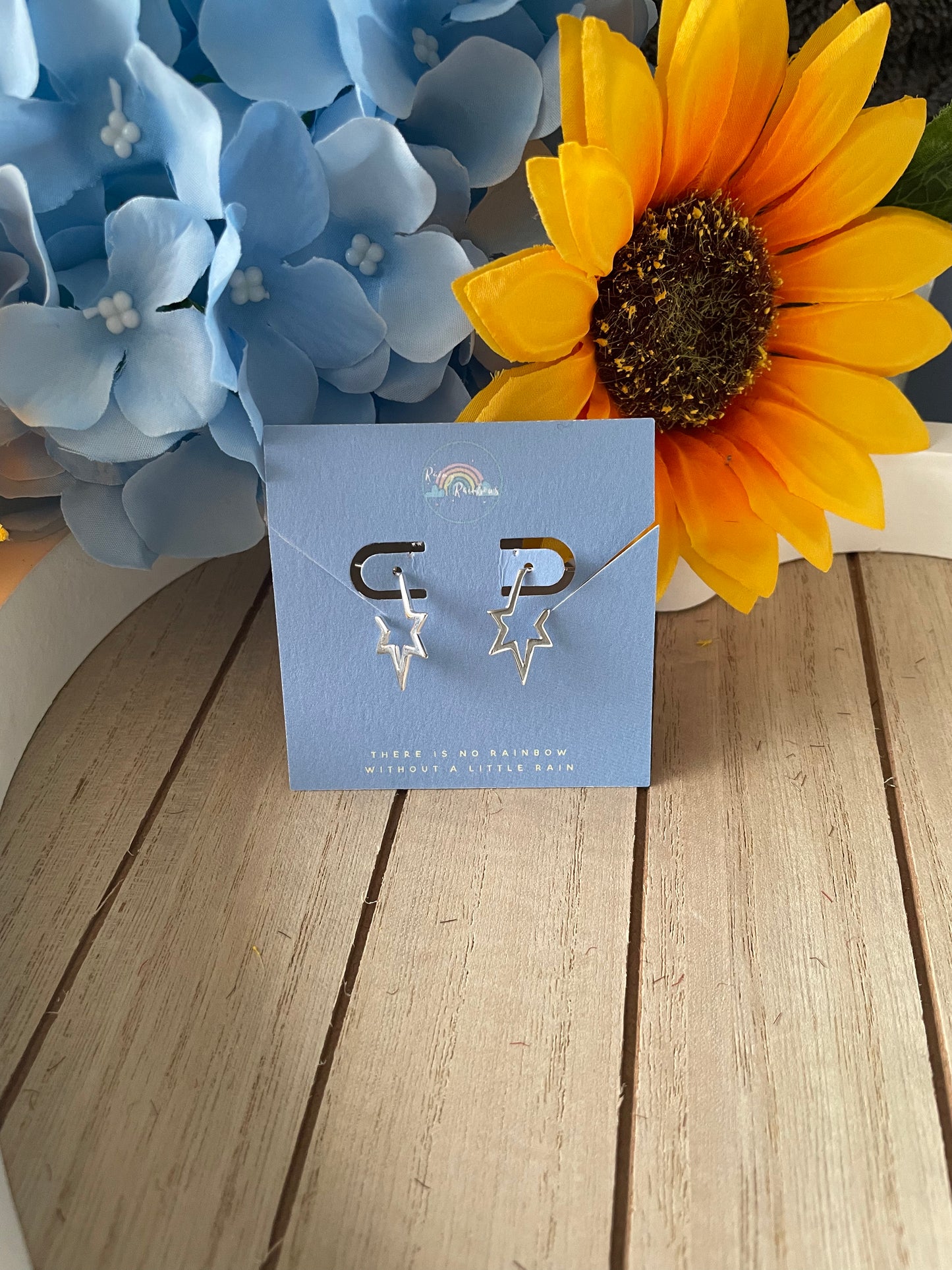 Celestial Star Huggie Hoops