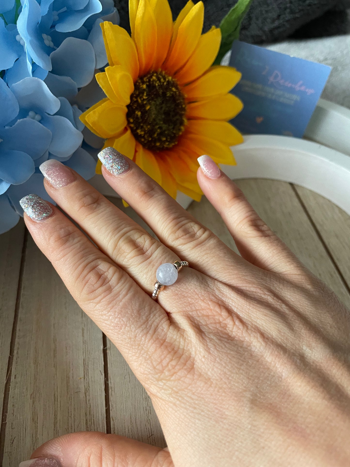 Blue Lace Agate Ring