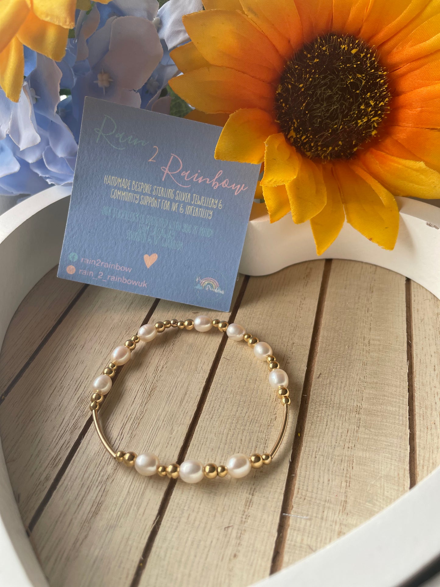 Gold Pearl Bracelet